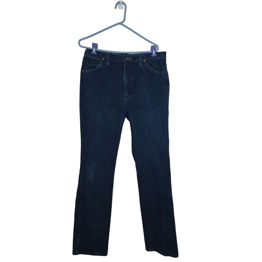 Wrangler Men's Cowboy Cut‎ Slim Fit Dark Indigo Jeans Size 36x36